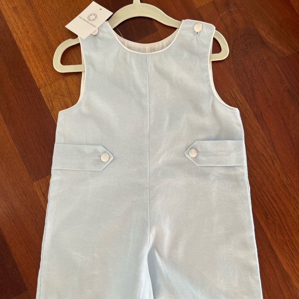 The Proper Peony pale blue Jon Jon new with tags!!